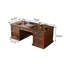 Bureau 70,87 "en bois massif brun américain