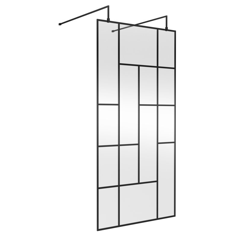 1050 mm W Walk In Frameless Wet Room Glass Screens