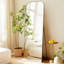 Miroir de plancher moderne pleine grandeur en verre trempé et cadre en alliage d'aluminium-637366215-637366213
