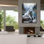 Toile épique «White Wolf Parmi La Glace» par Momart-106419548