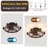 20.5" 6-Light Walnut Brown Wood Flush Mount Ceiling Fan Light with 6-Speed Remote Control, Reversible DC Motor, Timer