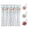 Floral Shower Curtain with Hooks Included