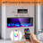 3 Sided Electric Fireplace, 100 inches Smart Wi-Fi app/Remote Control Fire place, Realistic RGB LED Flame-376555000