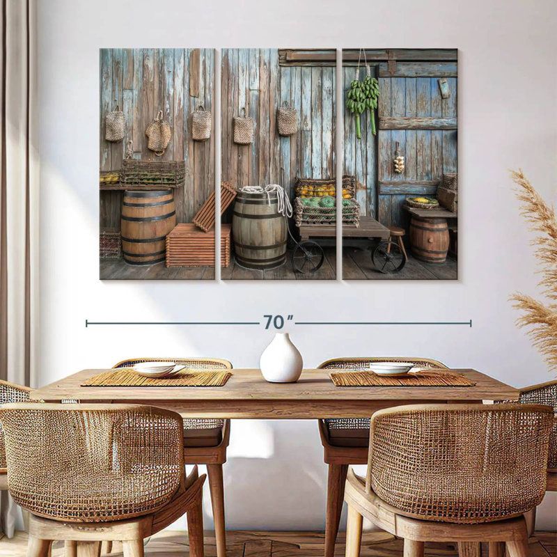 Lilie Rustic Fruit Stands, 42" H x 65" W
