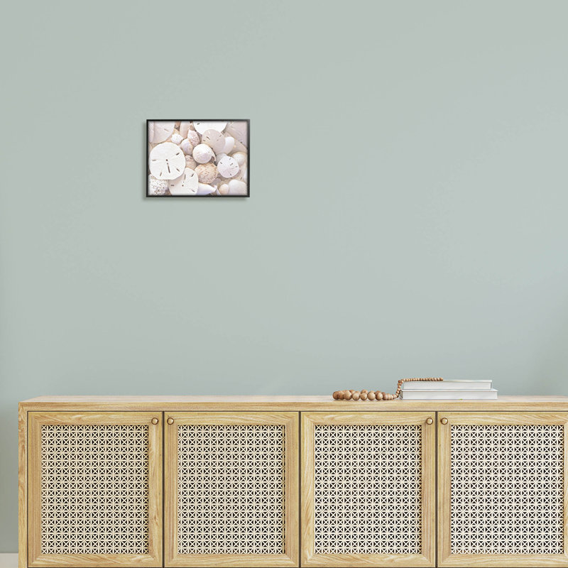 Œuvre d'art blanche giclée par Lil 'Rue, Giclée encadrée noir minuit, H 11 po x l 14 po x P 1,5 po