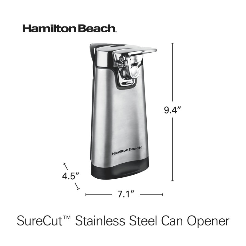 Ouvre-boîte en acier inoxydable brossé Hamilton Beach multi-outils, 76778F