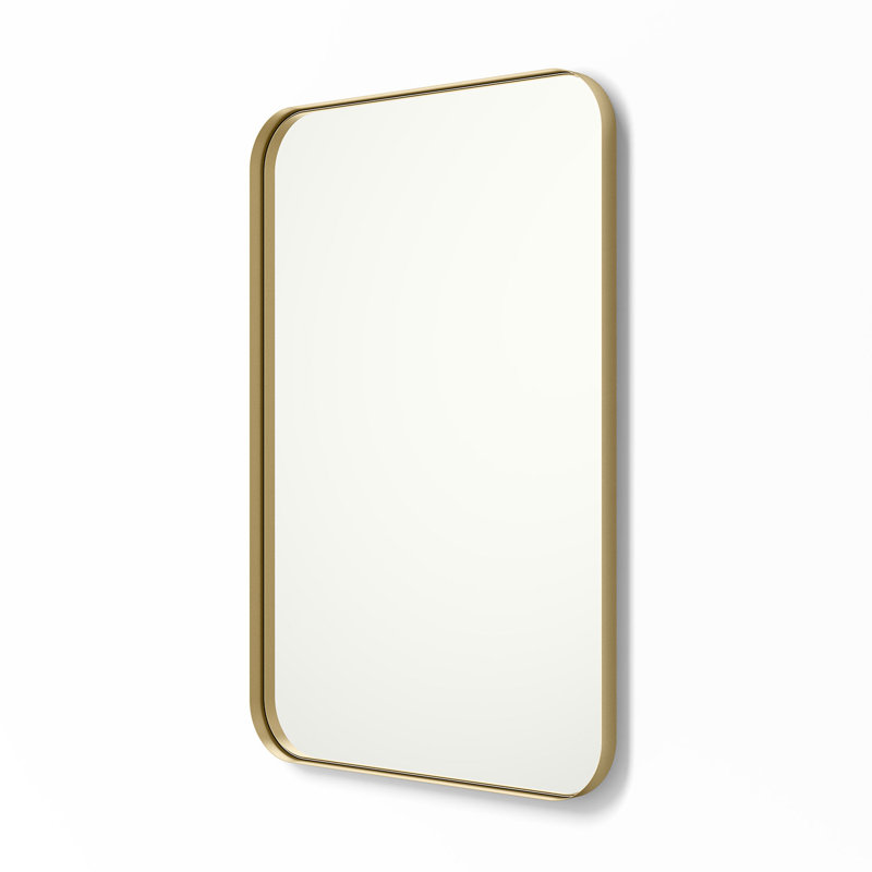 Weeksville Wall Mirror, 30" x 20", Gold