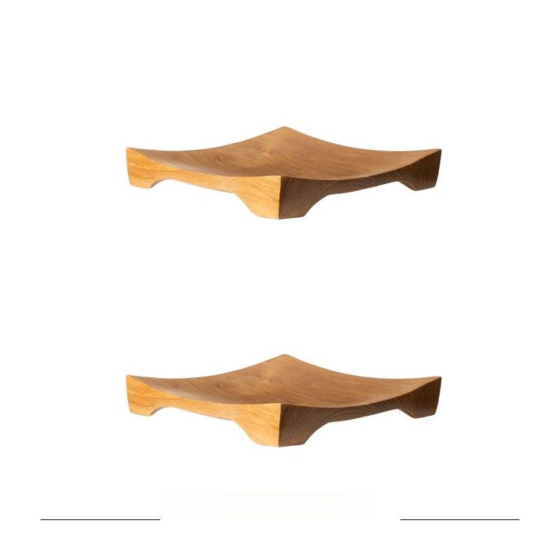 Ensemble de 2 assiettes empilables carrées Chuzara