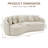 91'' Faux Leather Curved Sofa-184670501