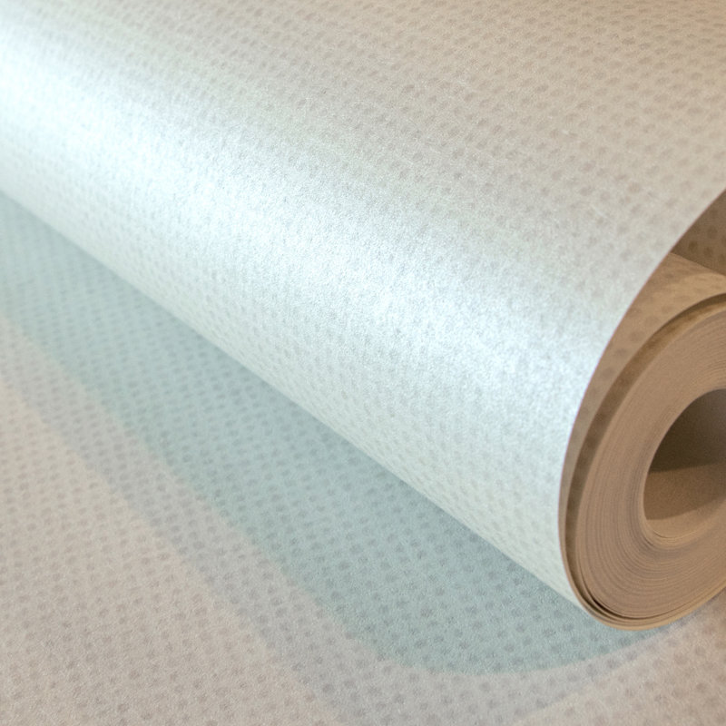 Akhila Smooth Glitter Mini Dots 10.05m x 53cm Wallpaper Roll, White