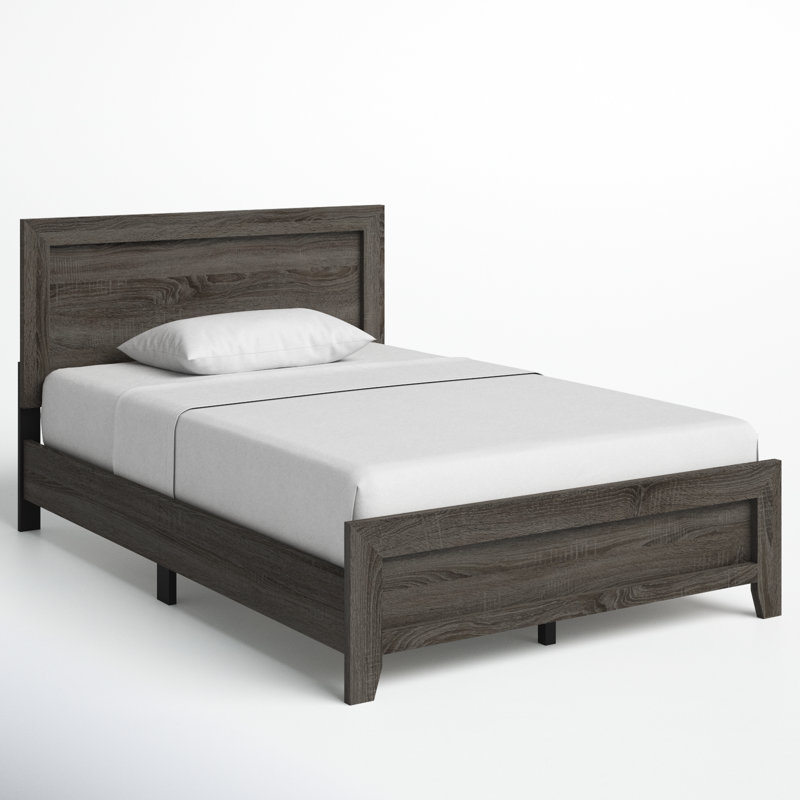 Anastasia Low Profile Standard Bed, Full, Brownish Grey