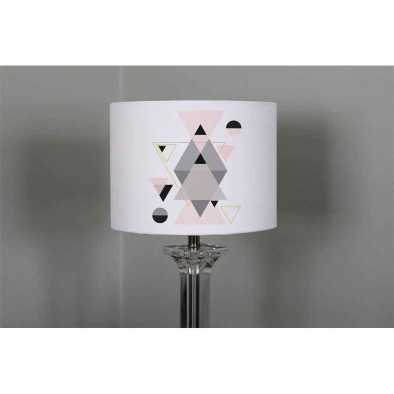 Cotton Drum Lamp Shade ( Uno ), 22cm H x 25cm W x 25cm D