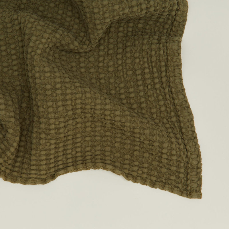 Débarbouillette simple en coton, Olive, Drap de bain - 1 paquet