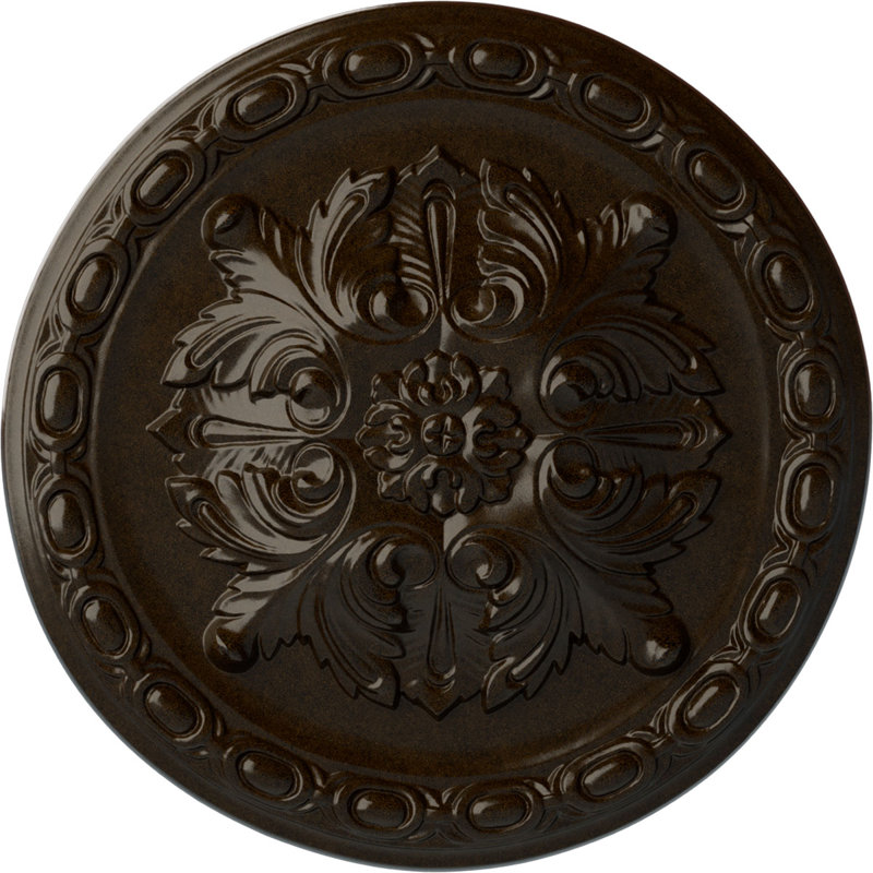 Médaillon de plafond H 11,75 po x l 11,75 po Stockport, Bronze