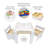 Teamson Kids 2-in-1 Multi-Activity Table and Chair Set with Reversible Tabletop and Storage