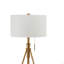 Lampe sur pied 1pc avec pieds en trépied dorés uniques 32 po