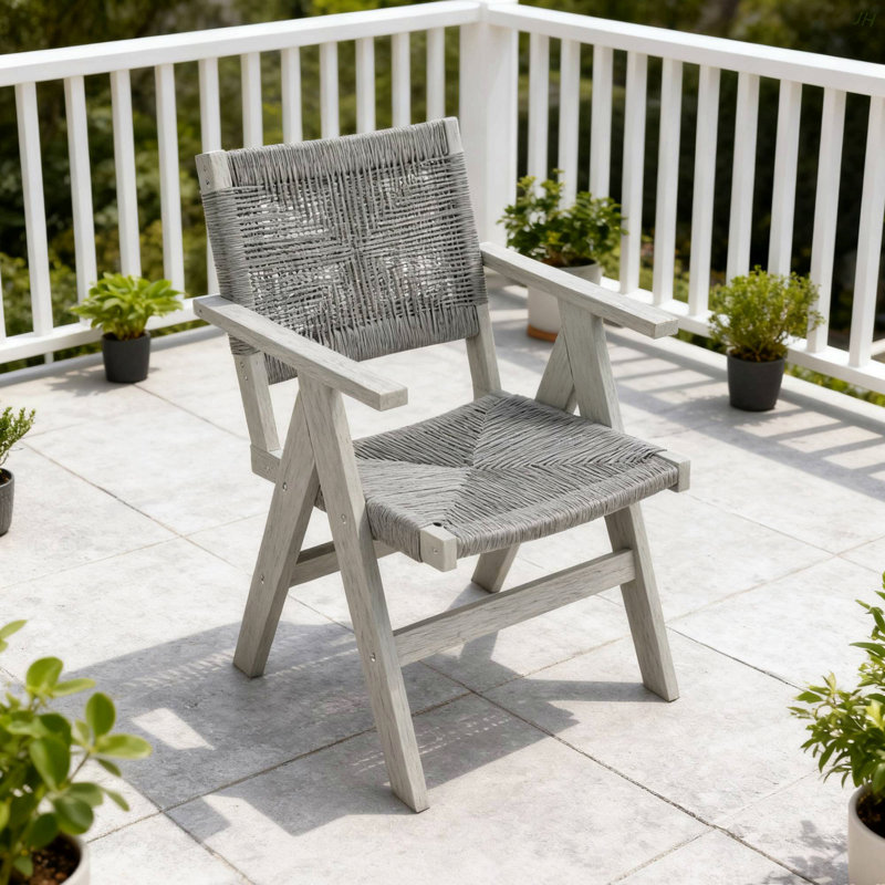 Outdoor Lounge Chair, Made Of Sturdy HIPS Material, Equipped With 304 Stainless Steel Accessories, Gray