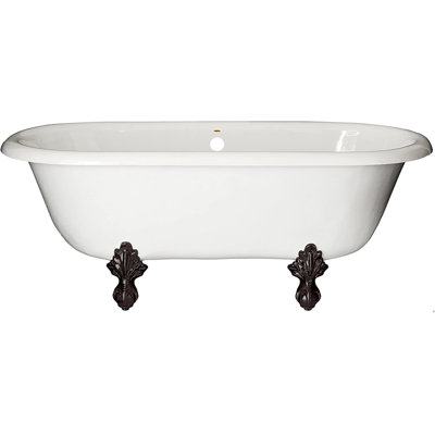 Marquise 66" x 30" Clawfoot Soaking Bathtub