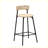 Modern Counter Stools Set of 2 Handwoven Paper Rope Bar Stools Boho Round Dining Pub Chairs for Kitchen