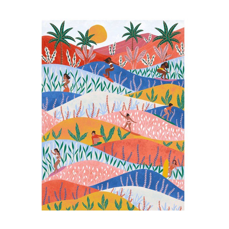 Art sur toile «Bachelor Ceyda Alasar Surfers», H 32 po x l 24 po