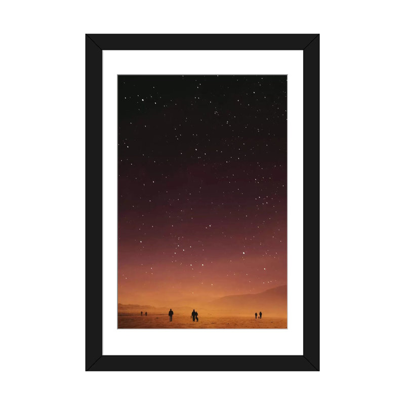 « star series : planet walk », reproduction d’impression sur toile tendue, H 32 po x l 24 po x P 1 po, Blanc