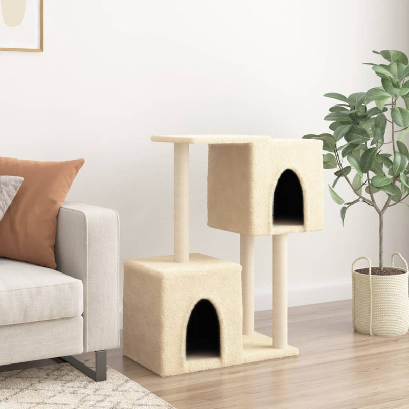 86cm H Cat Tree, Cream