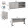 Studio A 3 Writing Desk Office Set