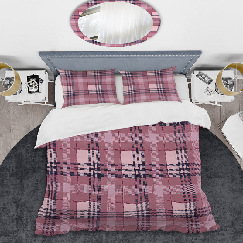 Pink Microfiber 3 Piece Duvet Cover Set, Twin Duvet Cover + 1 Standard Sham