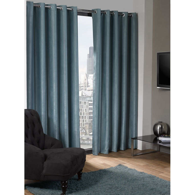 Kalyn Blackout Curtain, Duck, 117 W x 137 D cm