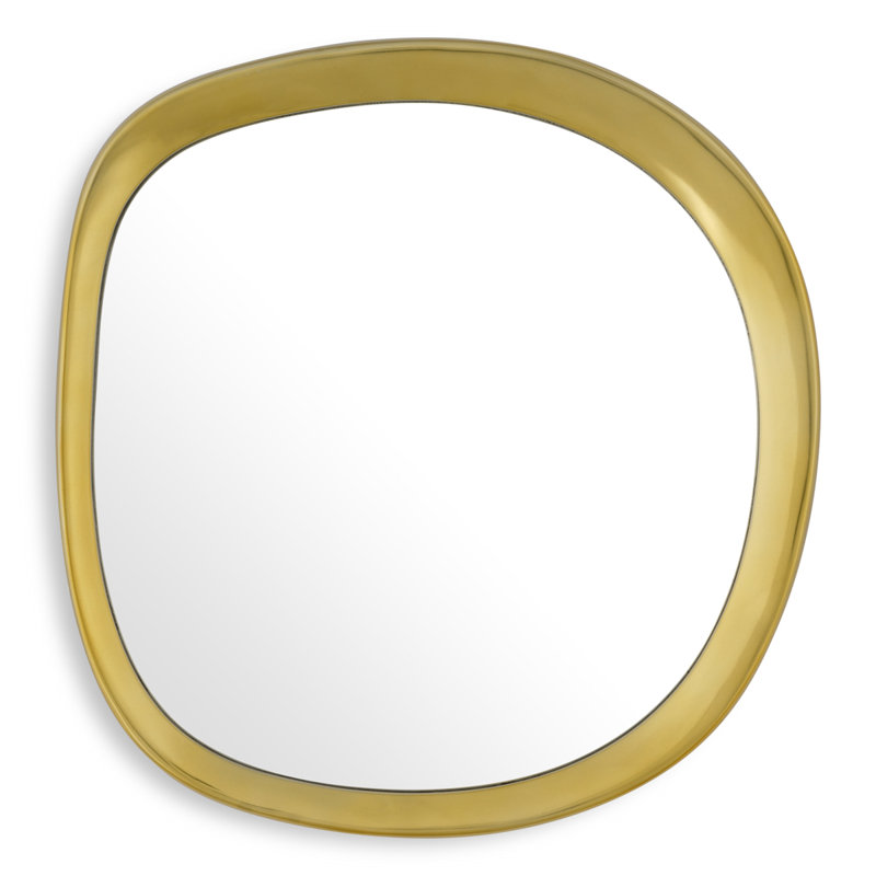 Leandro Aluminum Asymmetrical Wall Mirror