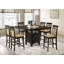 Sarwa Square Counter Height Dining Set Brown and Tan-902094667