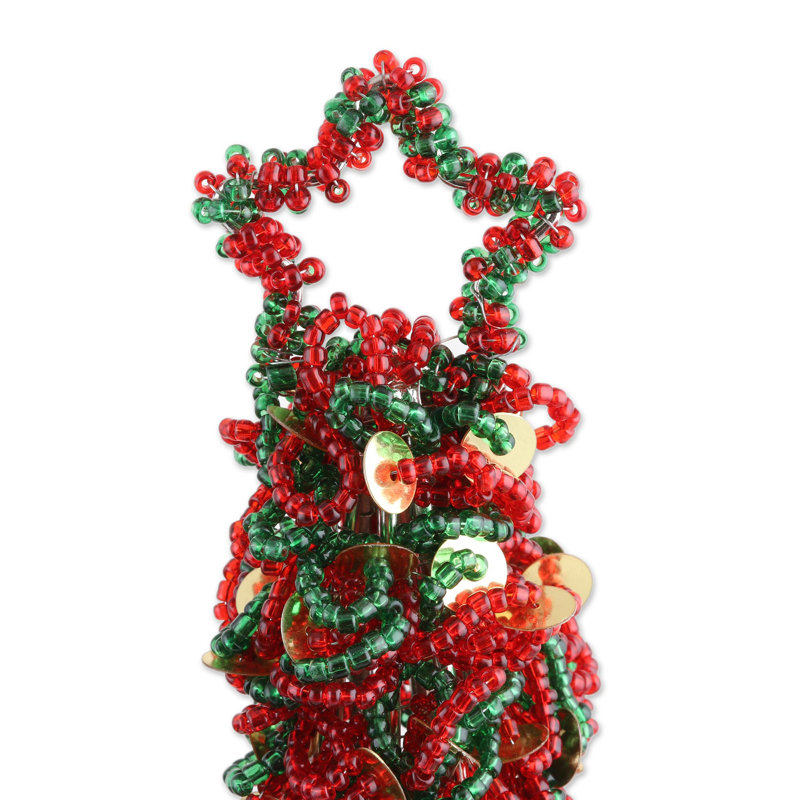 Arbre de Noël élancé en cachemire vert H 16 po