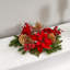 Candélabre de poinsettia artificiel