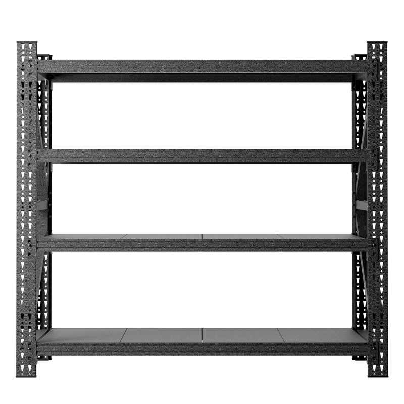 5000 lbs. Capacity 4-Shelf Heavy Duty Metal Garage Shelving Unit, Adjustable Steel Storage Rack, Black