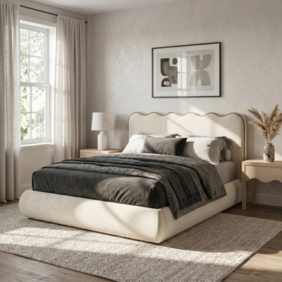Phina Velvet Upholstered Bed
