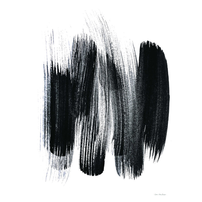 Black Strokes - Impression sur toile tendue, H 16 po x l 12 po