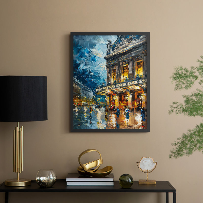 "Paysages série CCCCLXII", H 11 po x l 9 po, Noir, noir, noir, noir