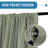 100% Blackout Curtains for Bedroom Short Curtains Half Window Curtains for Kitchen, Privacy Energy Saving Curtain Tiers for Bathroom Shades,Set of 2-343503175-343503158