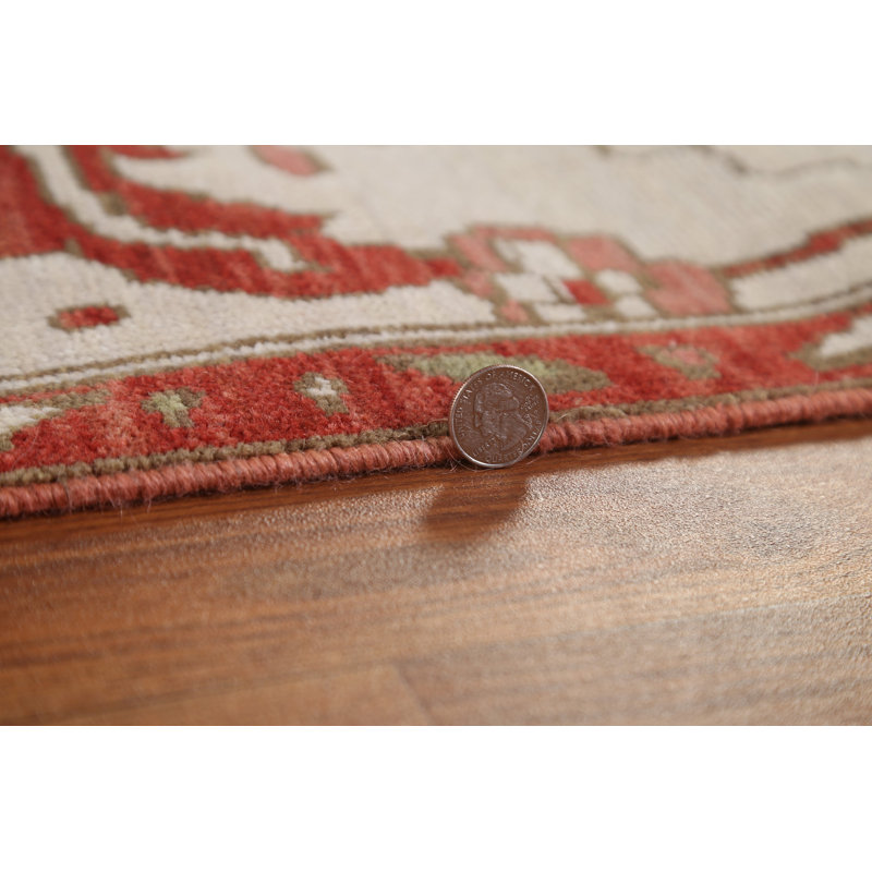 One-of-a-Kind Rectangle 8'10" X 11'9" Wool Area Rug in Red