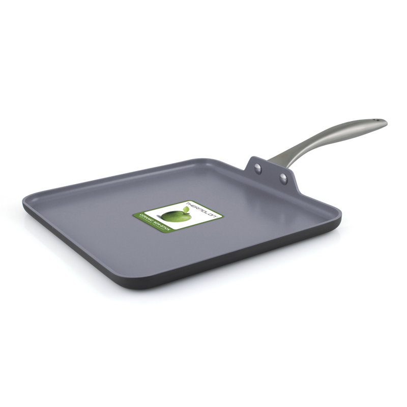 Lima 11-Inch Gray Ceramic Nonstick Square Griddle