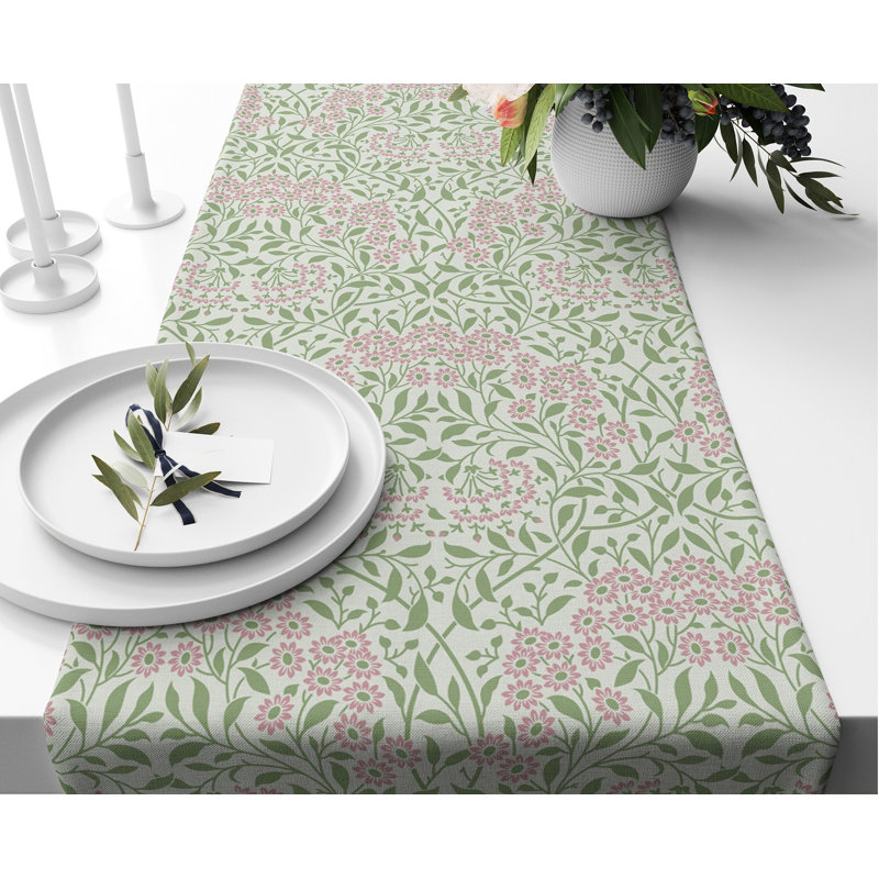 Michaelmas Daisy Pink - William Morris Table Runner