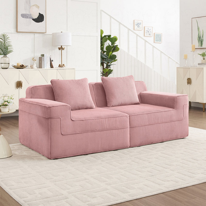 Modern Modular 2-Seat Sofa Couch