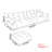 Modern simple casual sofa set