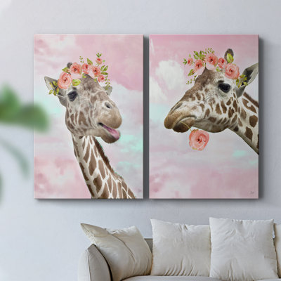 Floral Fun I-Premium Gallery Wrapped Canvas -Ready to Hang