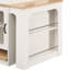 Îlot de cuisine extensible, armoire double face de 59,5 po de long, 2 tiroirs, prise de courant, compartiment de rangement latéral, blanc, extension 10,2 26 41,8 po, tablettes réglables, mécanisme de verrouillage en métal, mobile-133535592-133535594-133535595