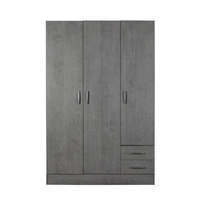 Facile 3 Door Manufactured Wood Wardrobe