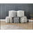 Modern Square Pouf Multi-Color Jacquard Fabric Upholstered Ottoman, Non-Slip Floor Pouf, Bean Bag Chair, 1Pc Sitting Pouf