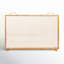Cassiano 38x27in Single Panel Fireplace Screen Handcrafted Steel Mesh Spark Guard w/ Handles-1470254287