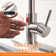Touchless Kitchen Faucet With Motion Sensor, LED Temperature Indicator, Pull Down Sprayer, And Stainless Steel Construction