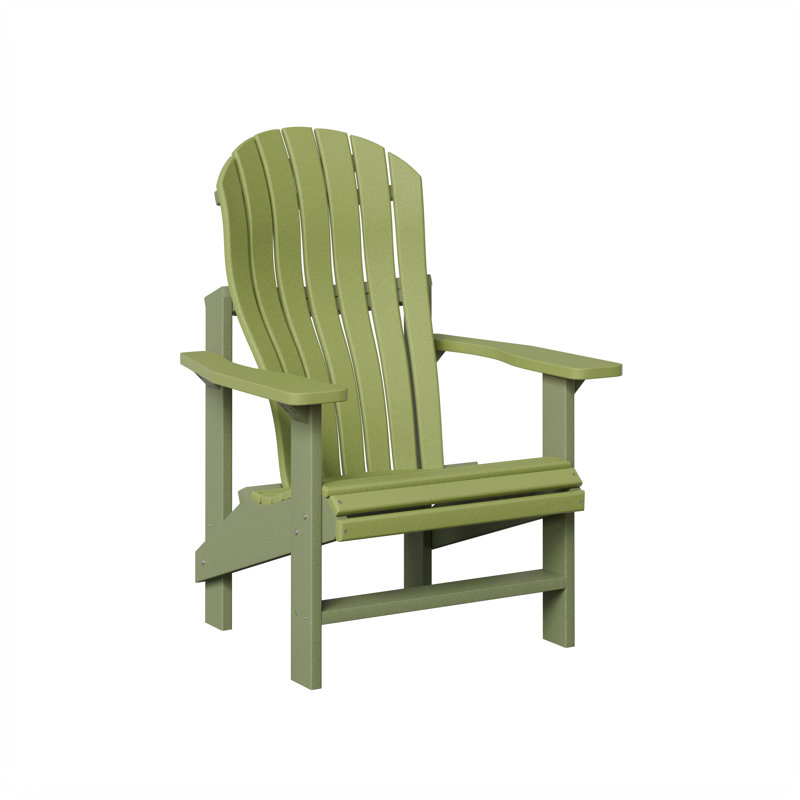 Berlin Gardens Contour Upright Adirondack Chair, Kiwi Green with Sage